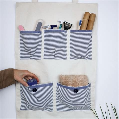 hanging office organizer with pockets.